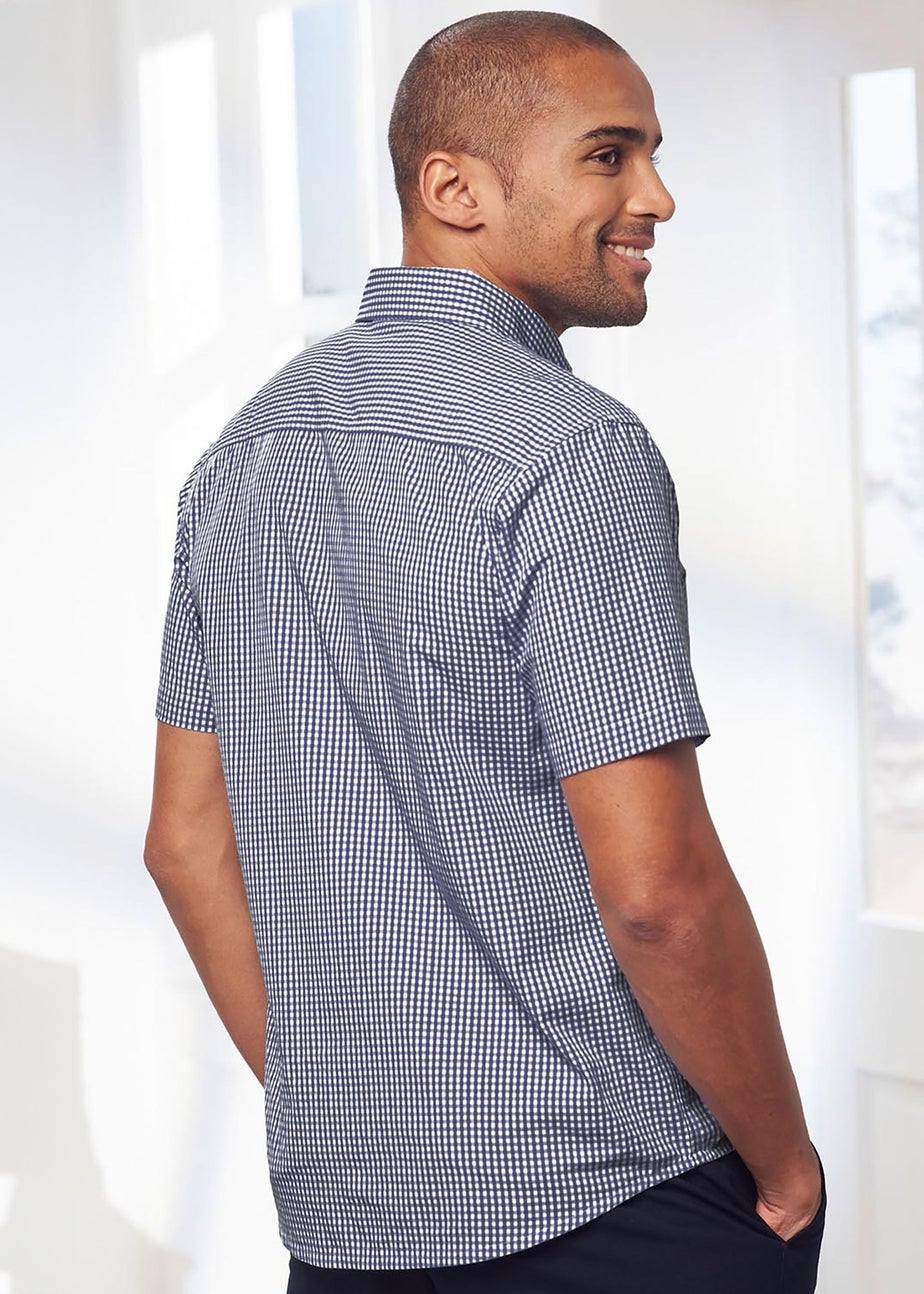 Cotton Traders Lapis Luxury Classic Short Sleeve Shirt