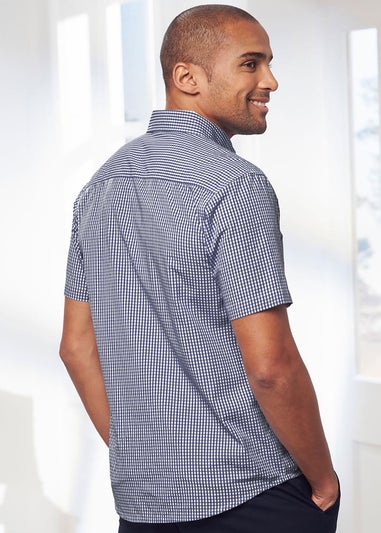 Cotton Traders Lapis Luxury Classic Short Sleeve Shirt