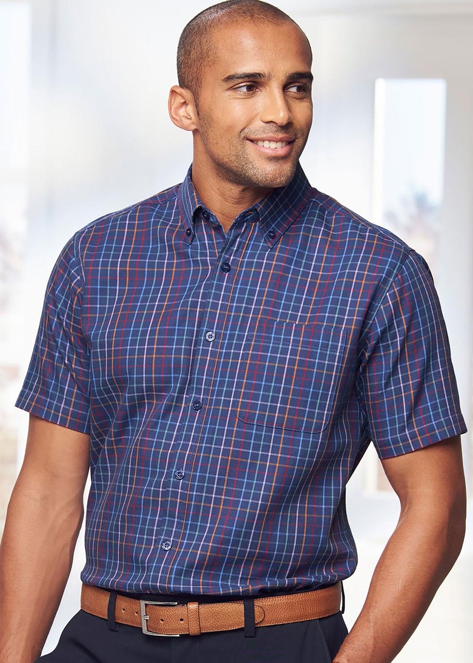 Cotton Traders Dark Sky Luxury Classic Short Sleeve Shirt