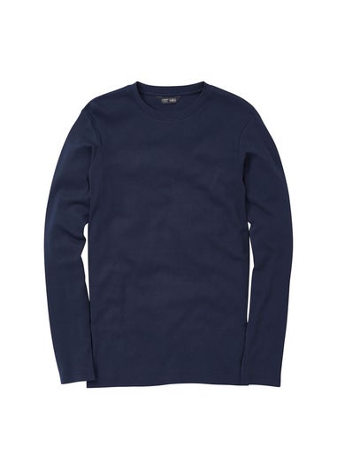 Cotton Traders Navy Long Sleeve Crew Neck Base Layer