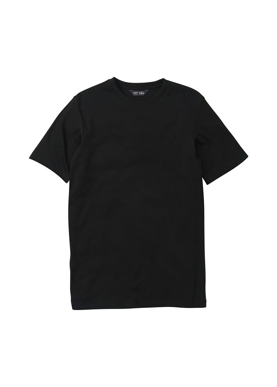 Cotton Traders Black Short Sleeve Crew Neck Base Layer