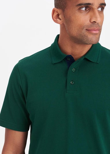 Cotton Traders Jewel Green Short Sleeve Polo Shirt