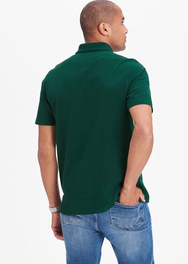 Cotton Traders Jewel Green Short Sleeve Polo Shirt