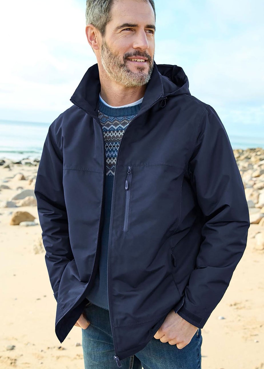Cotton Traders Navy Highland Waterproof Jacket