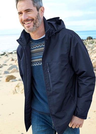 Cotton Traders Navy Highland Waterproof Jacket