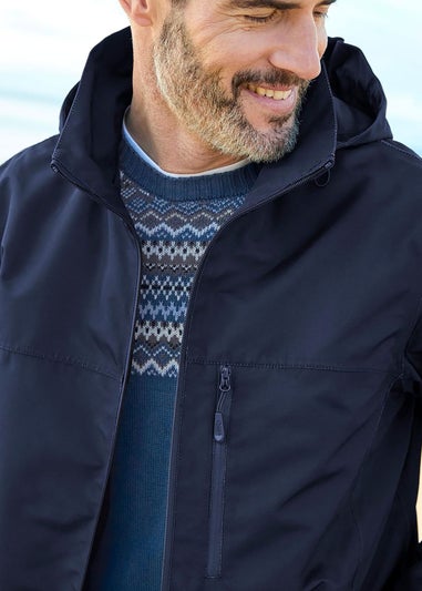 Cotton Traders Navy Highland Waterproof Jacket
