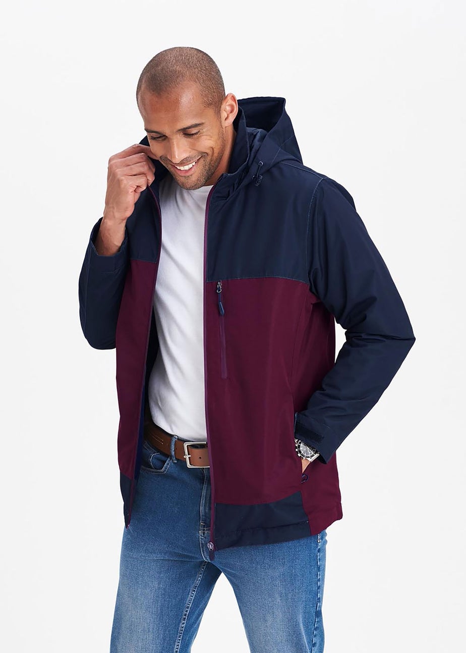 Cotton Traders Burgundy Highland Waterproof Jacket