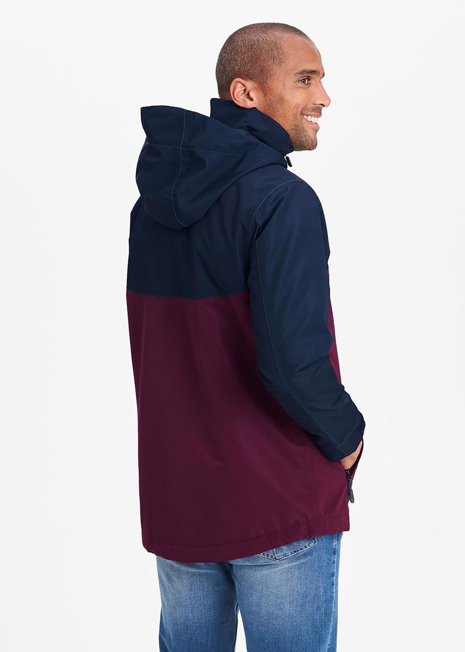 Cotton Traders Burgundy Highland Waterproof Jacket