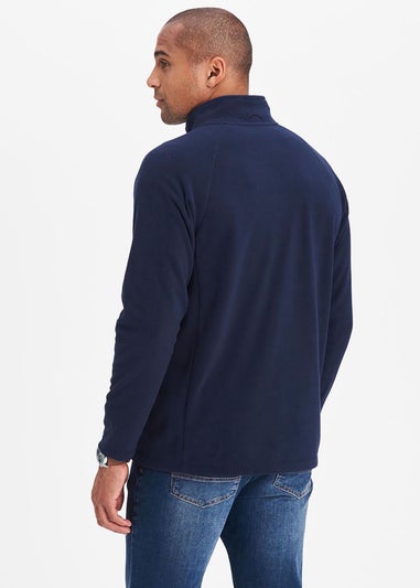 Cotton Traders Navy Recycled Microfleece Jacket