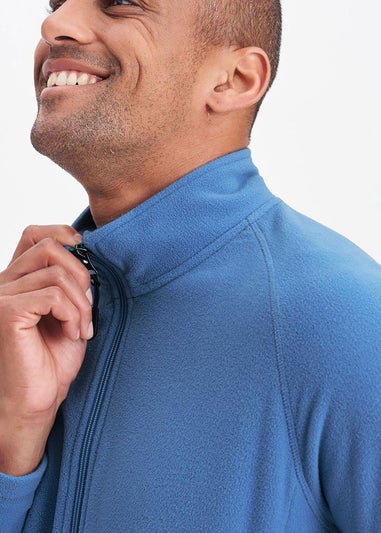 Cotton Traders Arctic Blue Recycled Microfleece Jacket