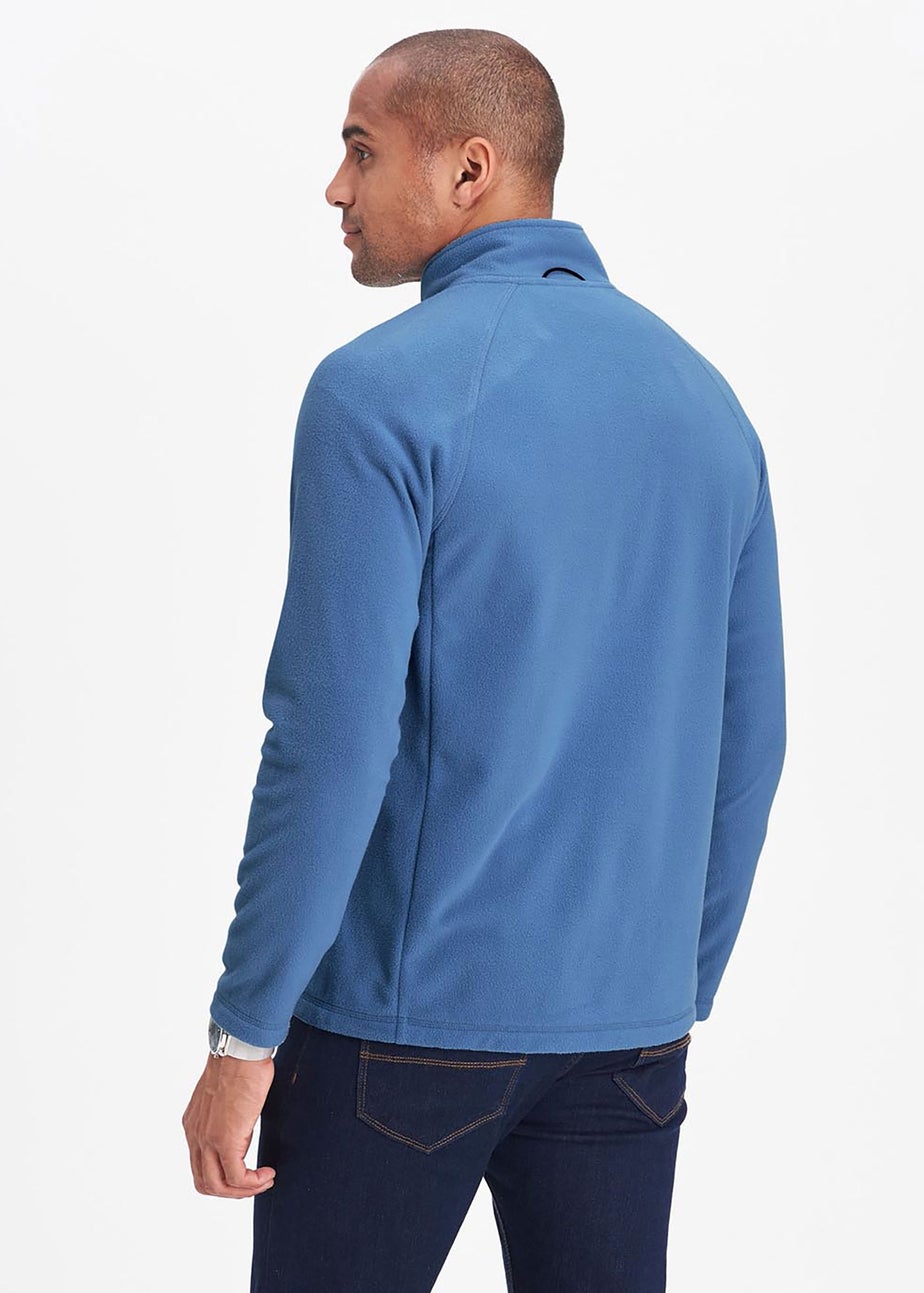 Cotton Traders Arctic Blue Recycled Microfleece Jacket