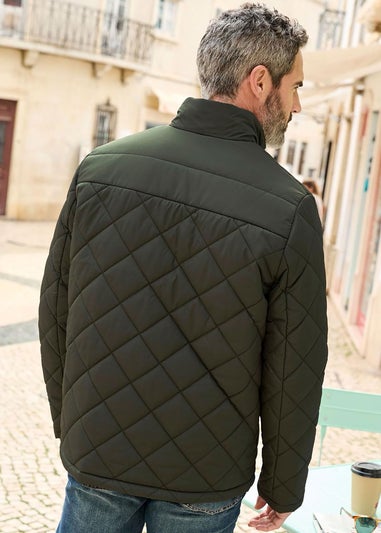 Cotton Traders Dark Thyme Showerproof Padded Jacket