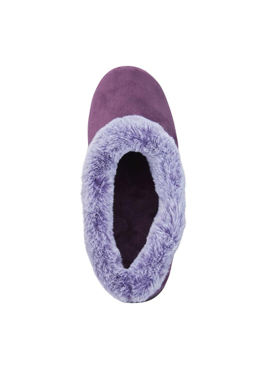 Cotton Traders Amethyst Classic Slippers