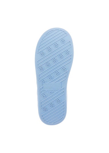 Cotton Traders Sky Blue Spot Slipper