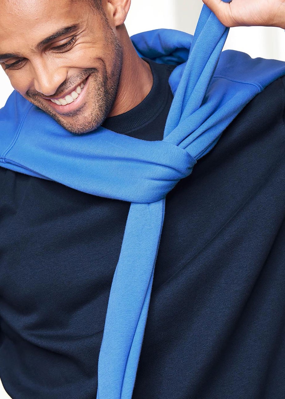 Cotton Traders Navy Crew Neck Sweatshirt