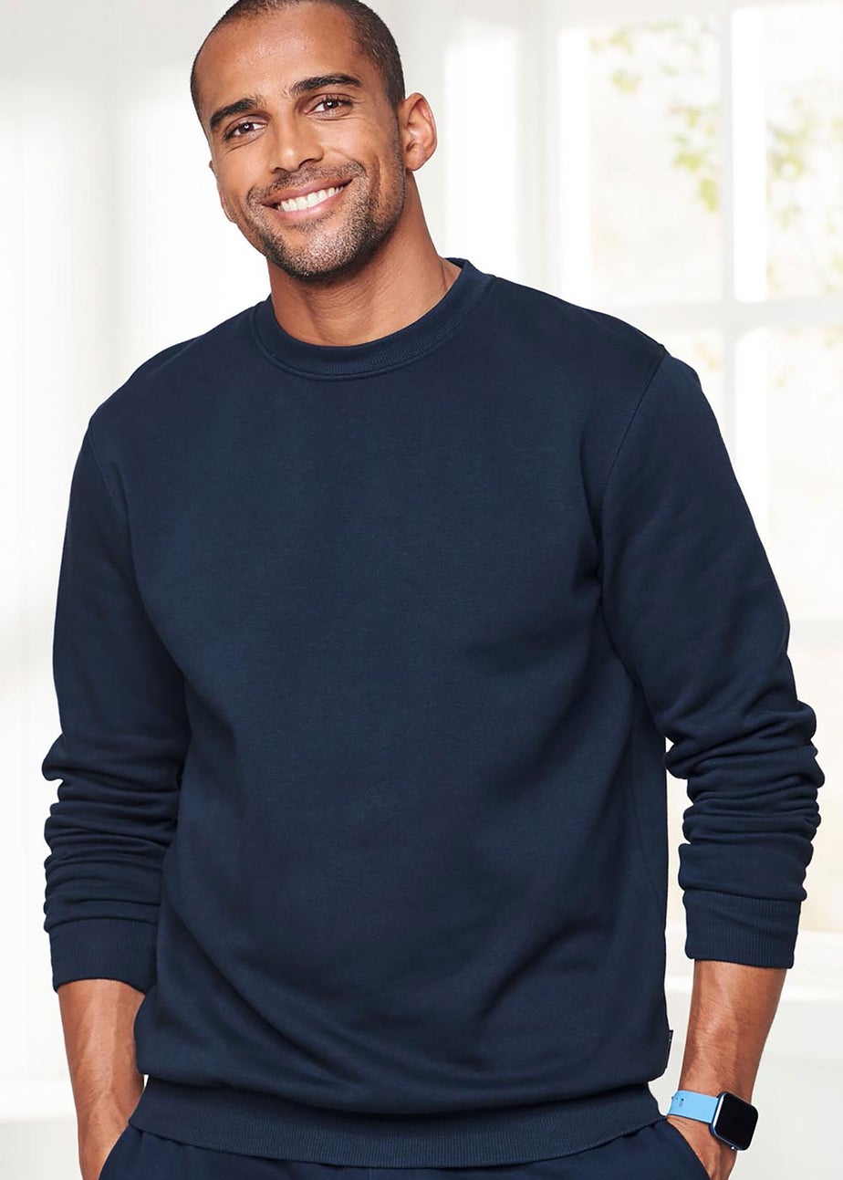 Cotton Traders Navy Crew Neck Sweatshirt