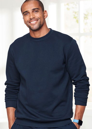 Cotton Traders Navy Crew Neck Sweatshirt