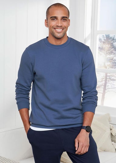 Cotton Traders Blue Moon Crew Neck Sweatshirt