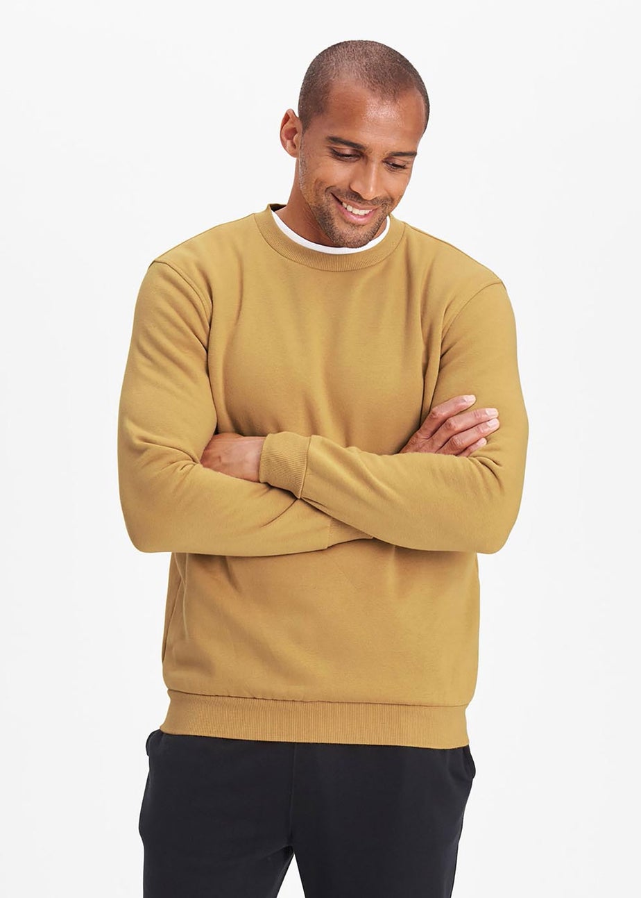 Cotton Traders Ochre Crew Neck Sweatshirt