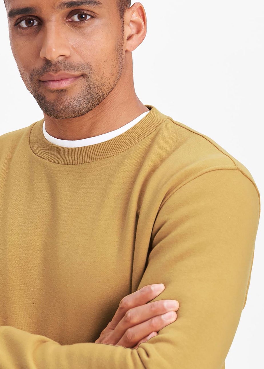 Cotton Traders Ochre Crew Neck Sweatshirt