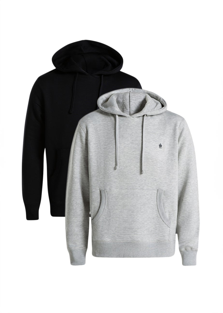 French Connection Navy Cotton Blend Hoodies 2 Pack