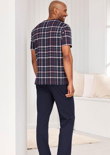 Cotton Traders Navy 4 Piece PJ Set