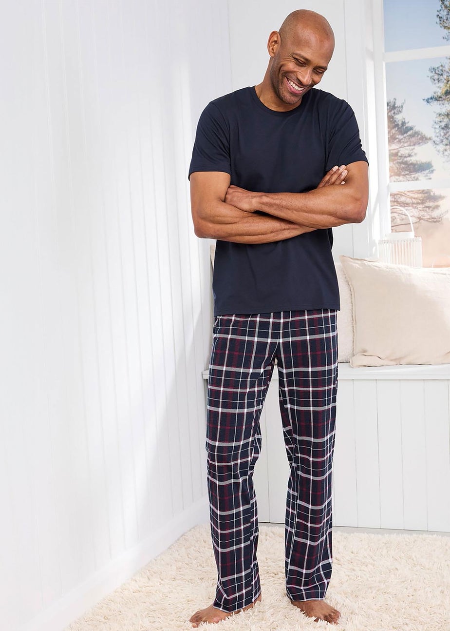 Cotton Traders Navy 4 Piece PJ Set