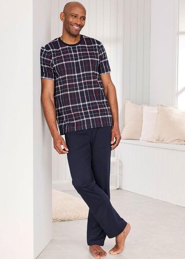 Cotton Traders Navy 4 Piece PJ Set