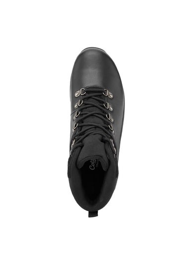 Cotton Traders Black Waterproof Leather Boots