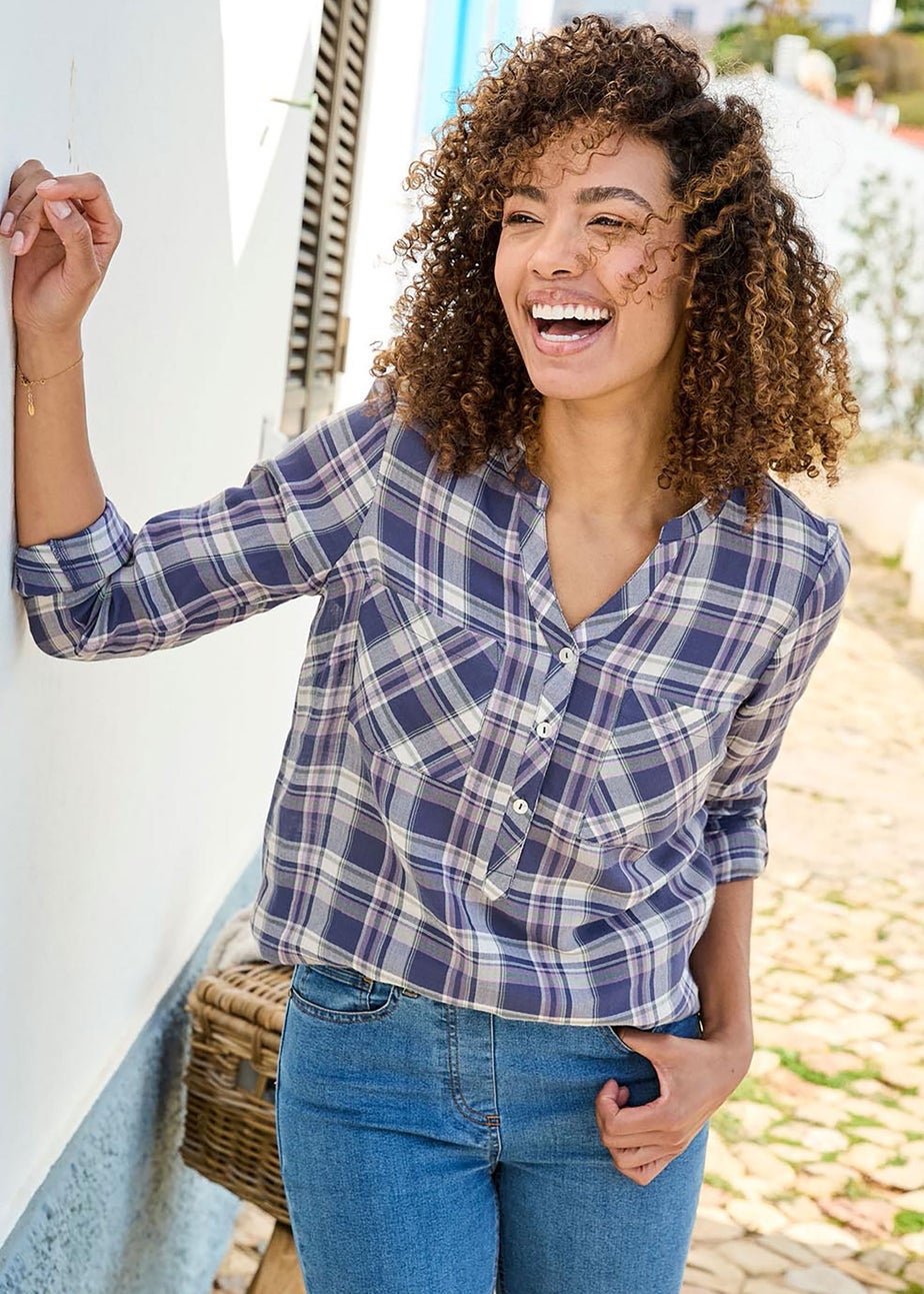 Cotton Traders Night Sky Check Shirt