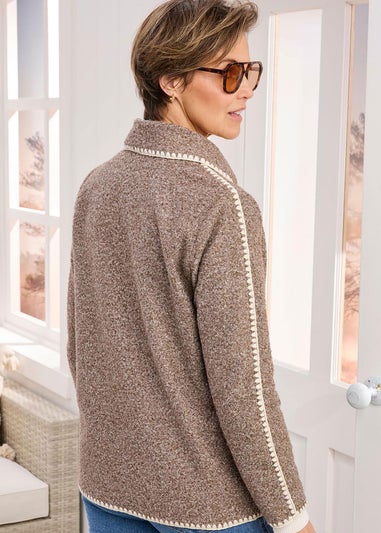 Cotton Traders Dark Chestnut Jacket With Patch Pockets