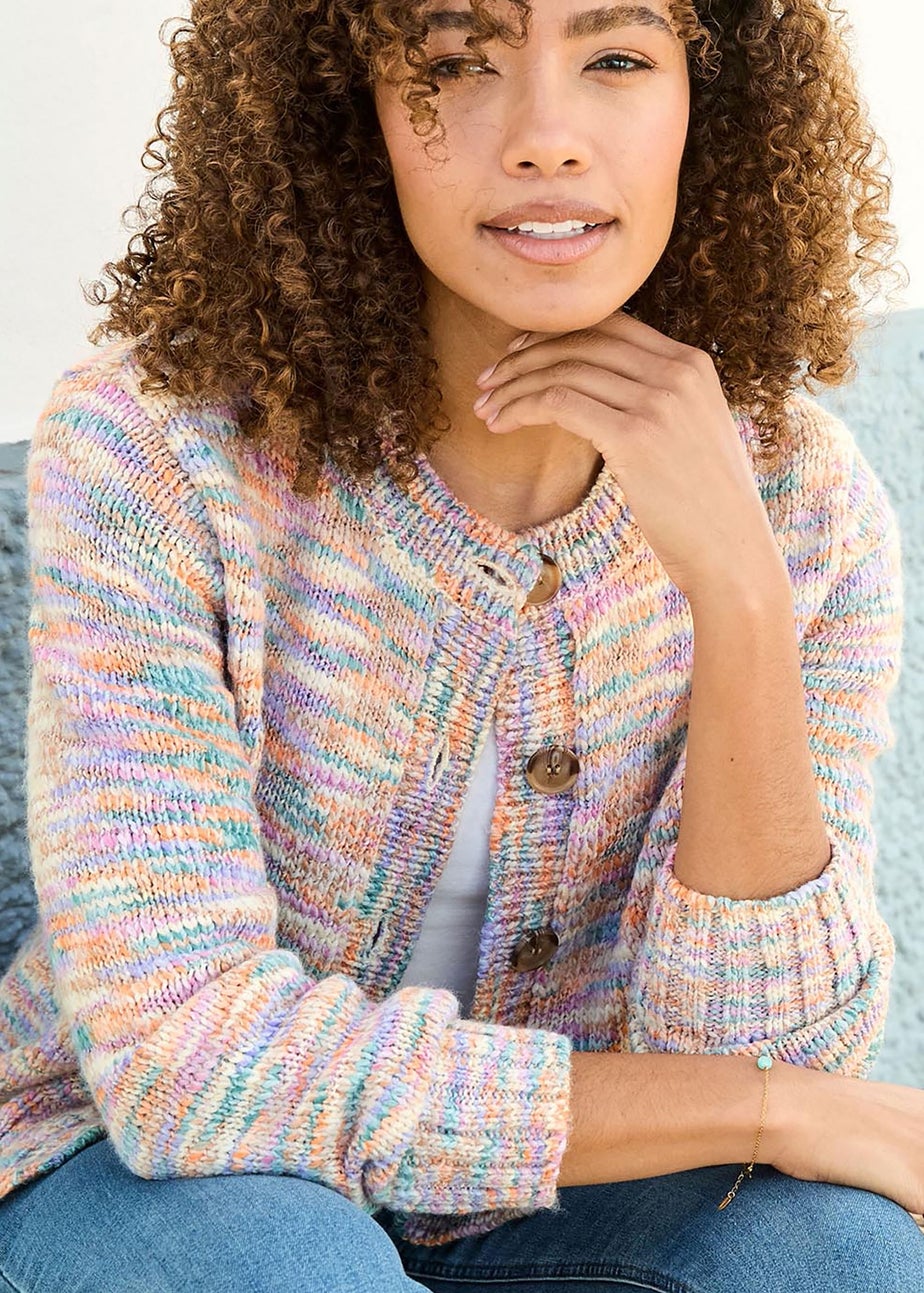 Cotton Traders Oyster Button Through Cardigan