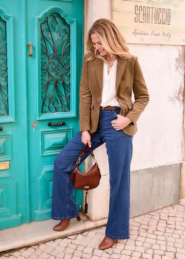 Cotton Traders Acorn Single Breasted Cord Blazer