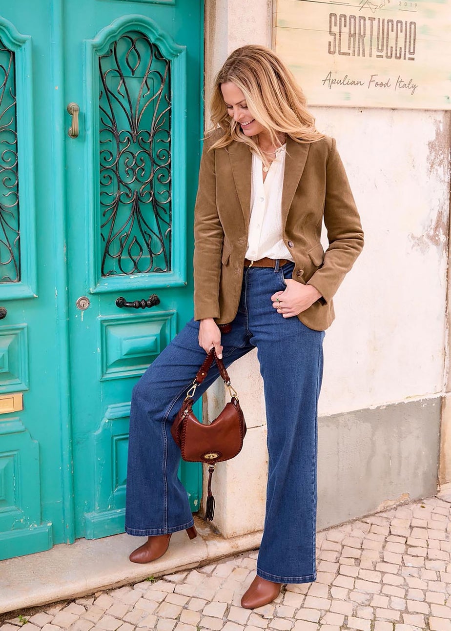 Cotton Traders Acorn Single Breasted Cord Blazer