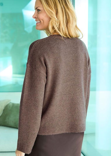 Cotton Traders Dark Chestnut Soft Relaxed jumper