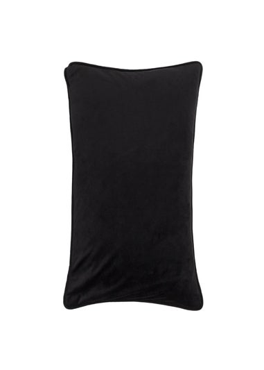 Furn Celestial Stories Embroidered Velvet Linen Cushion