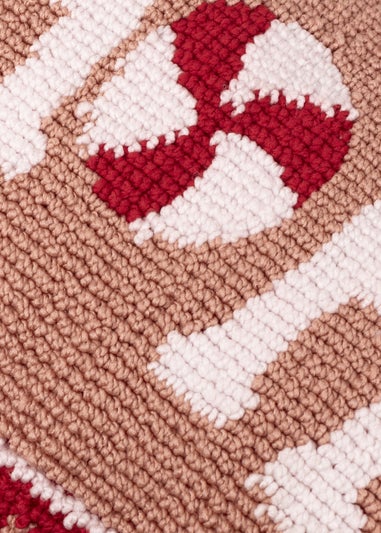 Furn Candy Ho Ho Ho Tufted Pink Cushion