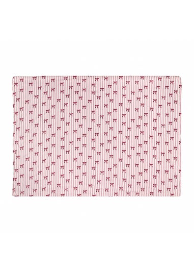 Furn Noortje Bows Sherpa Fleece Silk Pink Throw