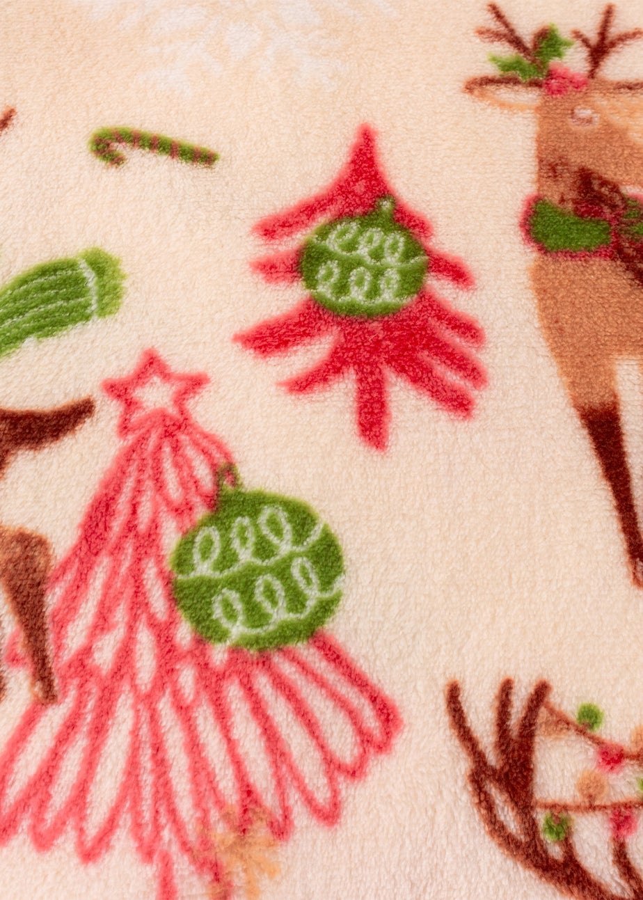 Duvet Day Sleigh Team Printed Fleece Multi Throw
