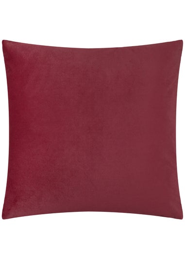 Paoletti Evoke Cut Velvet Burgundy Cushion
