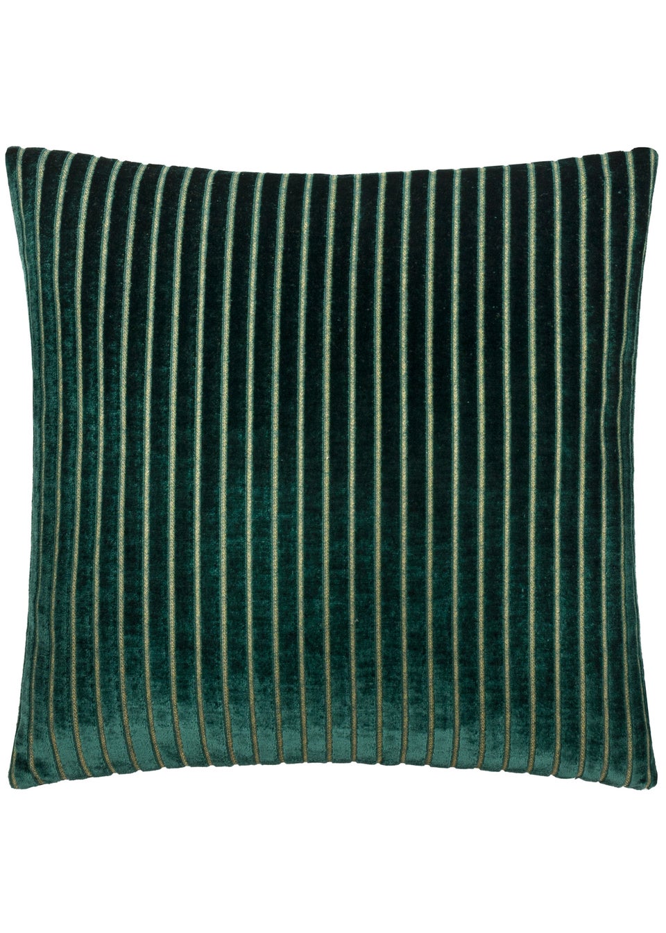 Paoletti Savoy Stripe Velvet Emerald Cushion