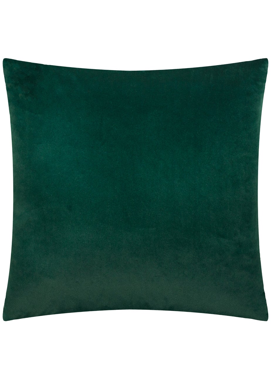 Paoletti Savoy Stripe Velvet Emerald Cushion