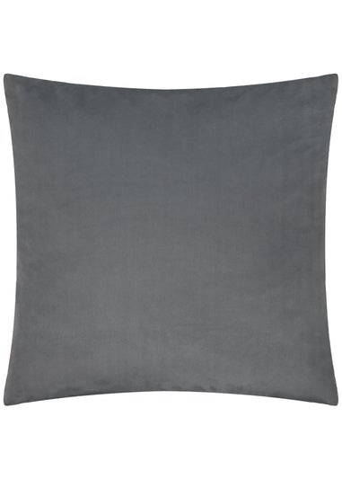 Paoletti Savoy Stripe Velvet Charcoal Cushion