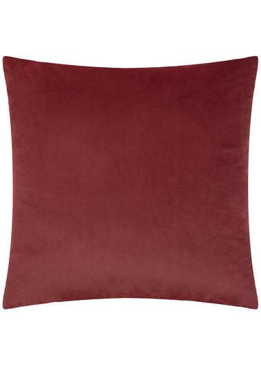 Paoletti Savoy Stripe Velvet Burgundy Cushion