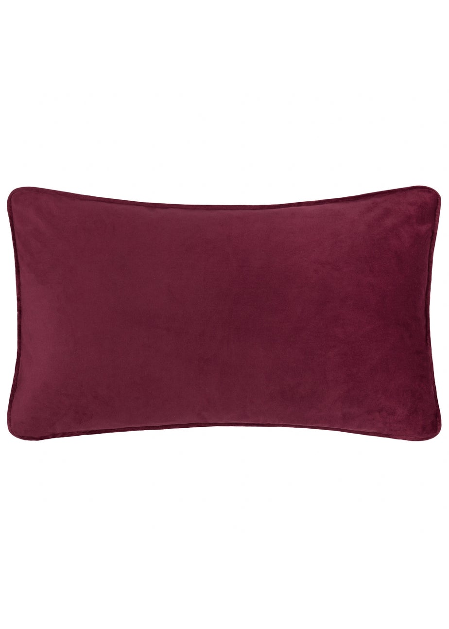 Furn Good Witch Embroidered Velvet Angel White Cushion