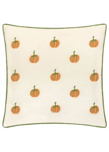 Wylder Nature Pumpkin Spice Tufted Velvet Multicolour Cushion