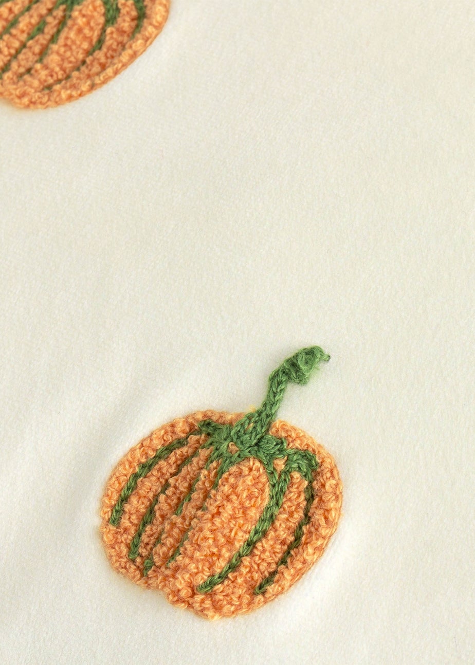 Wylder Nature Pumpkin Spice Tufted Velvet Multicolour Cushion