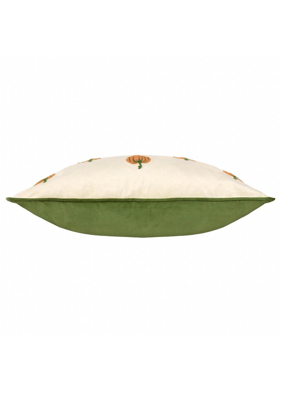 Wylder Nature Pumpkin Spice Tufted Velvet Multicolour Cushion