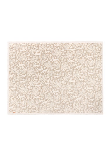 Furn Brown Skandi Woodland Sherpa Fleece Sable Throw