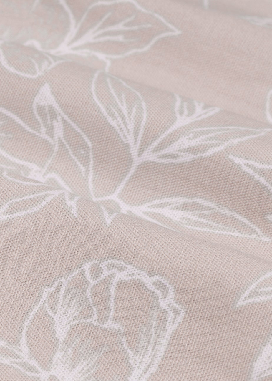 Wylder Nature Bella Floral Lined Natural Eyelet Curtain Pair